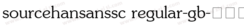 sourcehansanssc regular-gb字体转换